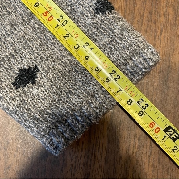 DIVINE heart women’s sweater cowl neck boxy super soft gray leopard size large - Picture 12 of 14